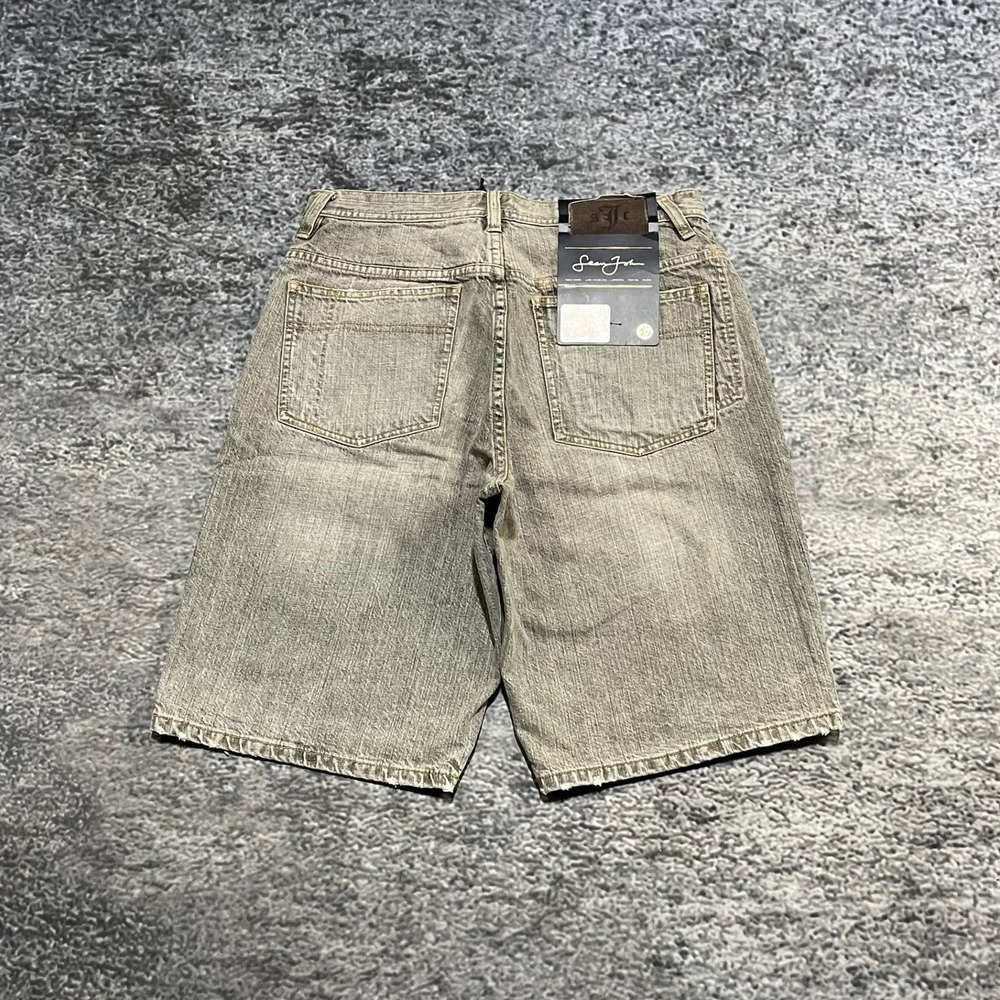 Vintage Baggy Sean John Jorts Wide Leg Denim Shorts Mens 32 Skater‎ Grunge Y2K